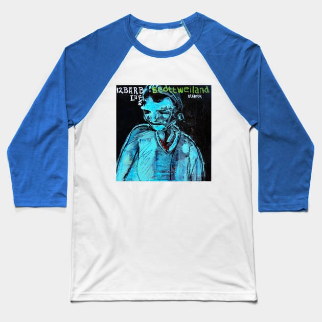 Scott Weiland - 12 Bar Blues Baseball T-Shirt by ElSantosWorld